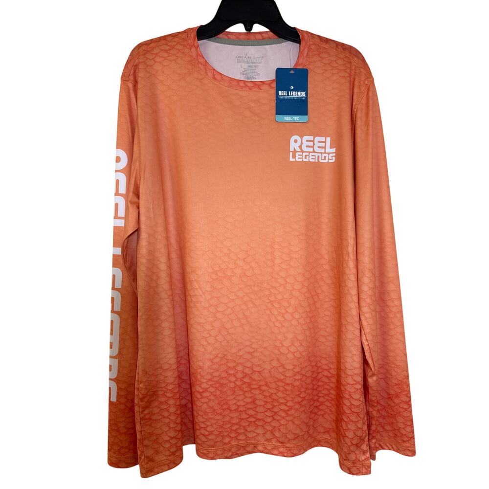 NWT Reel Legends, Lea Schmanski, Large Reel Tec UPS 50 Quick Dry Wicking Shirt